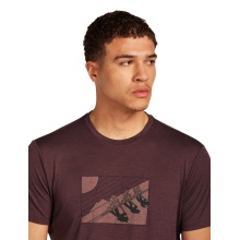 Icebreaker Functional T-shirt Merino 150 Tech Lite Tee In The Wild (Merino Wool) 2025 Java Brown Men's